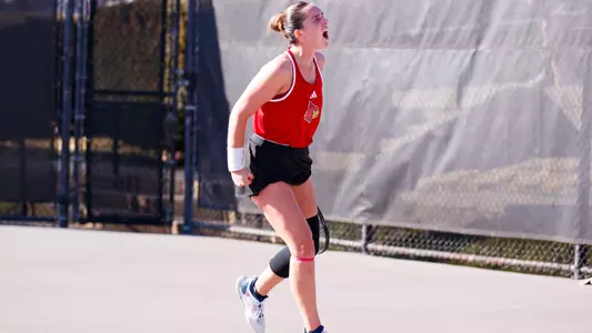 Allie Gretkowski celebrates after win