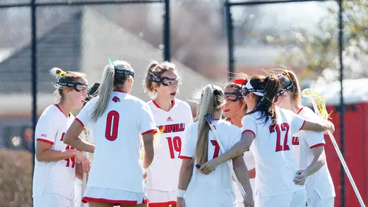 Lacrosse in-game huddle