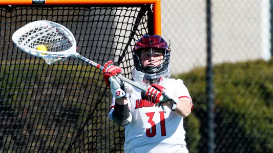 J Pleck with the ball against North Carolina