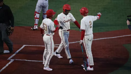 Zion Rose after a home run against Western Kentucky.