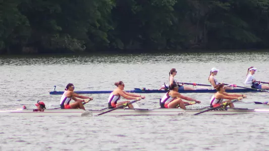 Louisville rowing at the Lake Wheeler Invitational