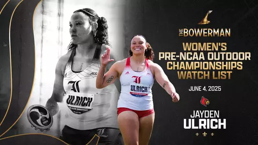 Jayden Ulrich Women's Pre-NCAA Outdoor Championships Watch List graphic for The Bowerman