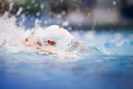 Swim Cap With Cardinal Bird