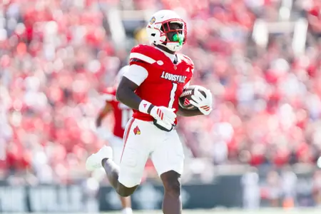 Isaac Brown running for a touchdown during the game against EKU at L&N Stadium on August 30th, 2025.