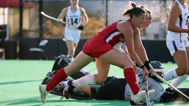Gigi Edwards scores a goal against Northwestern