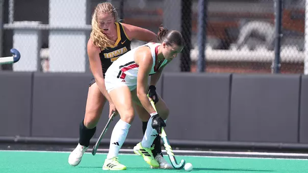 Annabel Sep with the ball against Iowa