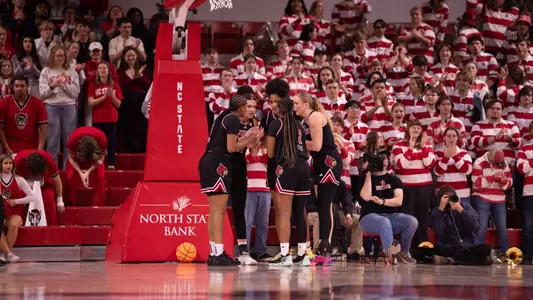Cards huddle against NC State