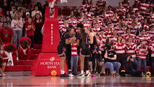 Cards huddle against NC State
