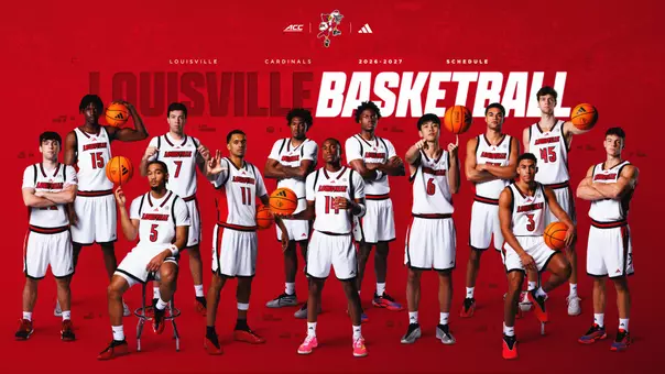 Schedule poster for men's basketball