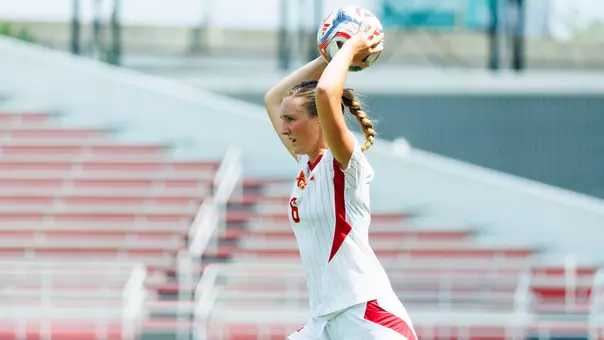 Taylor Wilson throws the ball in at Lynn Stadium
