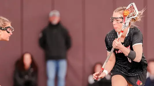 Reese Whitman with the ball against Virginia Tech