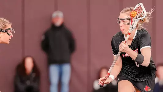 Reese Whiteman with the ball against Virginia Tech