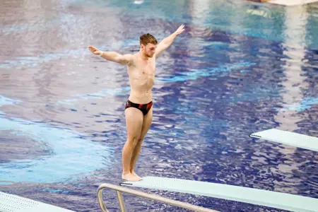 Mack Molloy on the board at the ACC Championships