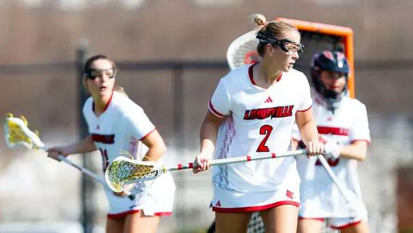 Cate Kangas and the Louisville defense in the game against Ohio State
