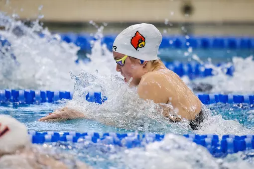 Anastasia Gorbenko swims the breaststroke