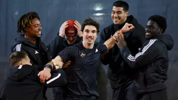 UofL celebrating match