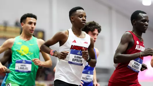 Elsingi Kipruto races the 5000m at the 2026 NCAA Indoor Championships