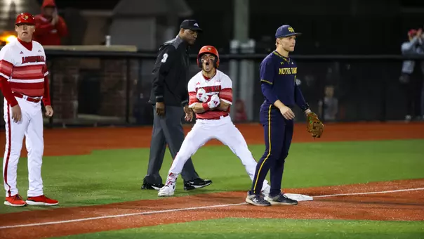 Alex Alicea celebrating against Notre Dame.