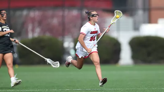 Avery Johnston with the ball vs. Vanderbilt