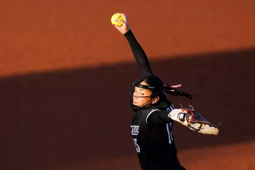 Alyssa Zabala pitches during the game against Georgia Tech at Ulmer Stadium on March 28.