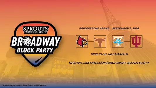 Graphic announcing members of the Broadway Block Party