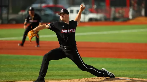 Wyatt Danilowicz pitching against Stanford.