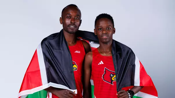 Geoffrey Kirwa and Elsingi Kipruto studio shot