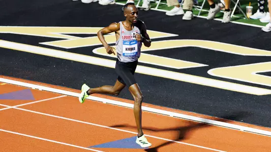 Geoffrey Kirwa races the 10000m at the 2025 ACC Outdoor Championships