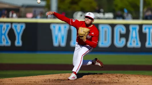 Jake Schweitzer pitching at Kentucky.