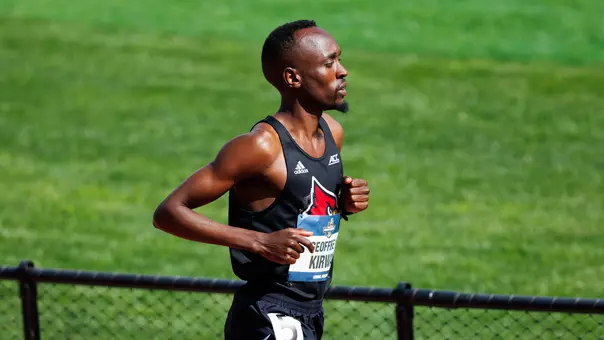 Geoffrey Kirwa races the 3000m steeplechase at the 2025 NCAA Outdoor Championships