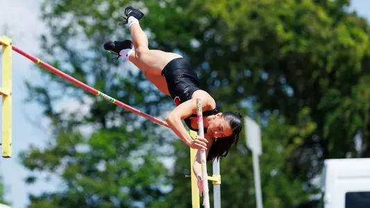 Ashley Callahan competes in the pole vault at the 2026 Jim Freeman/Clark Wood Invitational.