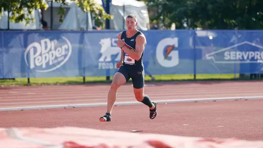 KJ Byrd competes in the high jump at the 2026 ACC Outdoor Championships