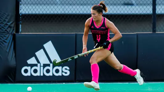 Lauren Masters takes the ball down the field against Wake Forest