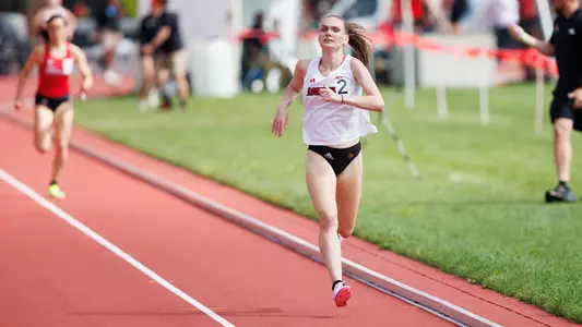 Emma McGill races the 1500m at the 2026 Jim Freeman/Clark Wood Invitational.