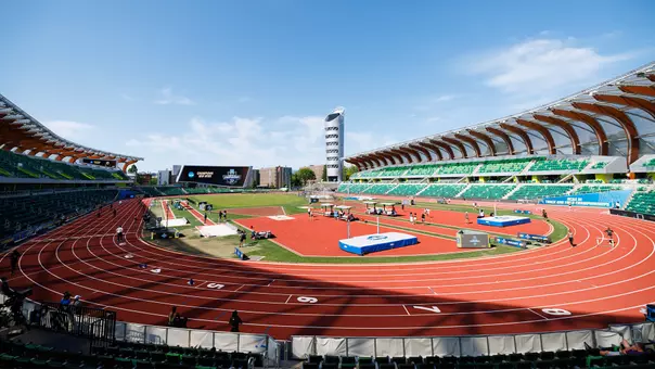Hayward Field stock photo