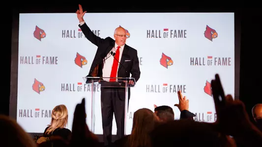 Kenny Klein at the Louisville Athletics Hall of Fame Ceremony