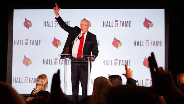 Kenny Klein at the Louisville Athletics Hall of Fame Ceremony