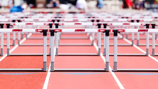 Stock photo of hurdles at the 2026 ACC Outdoor Championships