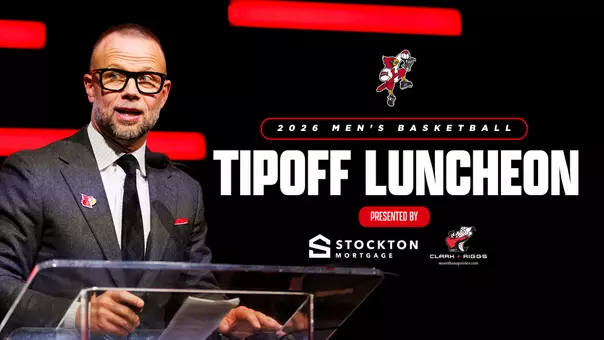 Pat Kelsey speaking at Tip-Off Luncheon