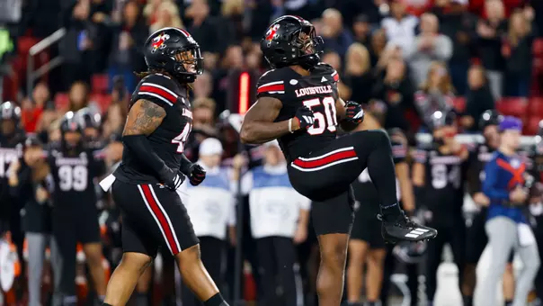 Clev Lubin celebrating against Clemson.
