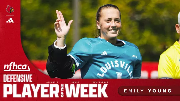Emily Young NFHCA Defensive Player of the Week graphic