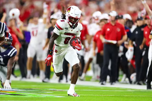 Tre Richardson with the ball against Ole Miss.