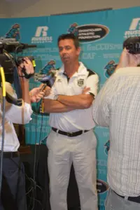 Head coach Shaun Docking talks about the Chanticleers NCAA draw.
