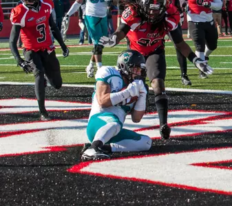 A.J. Sattinger caught his first pass on a 2-point conversion at Gardner-Webb.