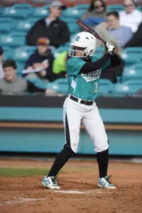 Brooke Donovan had two doubles and an RBI Friday, and also threw out a baserunner trying to score.