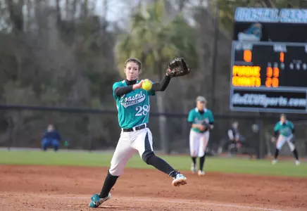 Ashley Bagwell allowed just three hits and struck out seven vs. Bryant