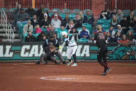 Sara Rasley had three hits, including a home run, on Sunday.