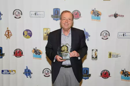 Head coach Cliff Ellis received the Gene Bartow Award in Dallas, Texas at a ceremony during the Final Four weekend