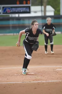Ashley Bagwell notched the victory in Saturday's second game and upped her career strikeout total to 601.