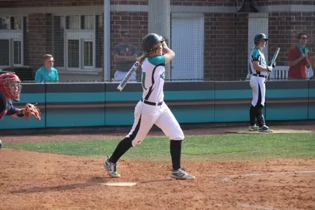 Kory Hayden hit her 44th career home run Saturday, tying the school record.